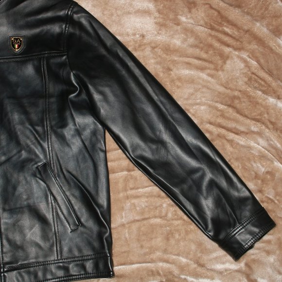 GA Milano Italy Leather Jacket - Genuine REAL - New with Tags - Length 27 - Picture 7 of 16